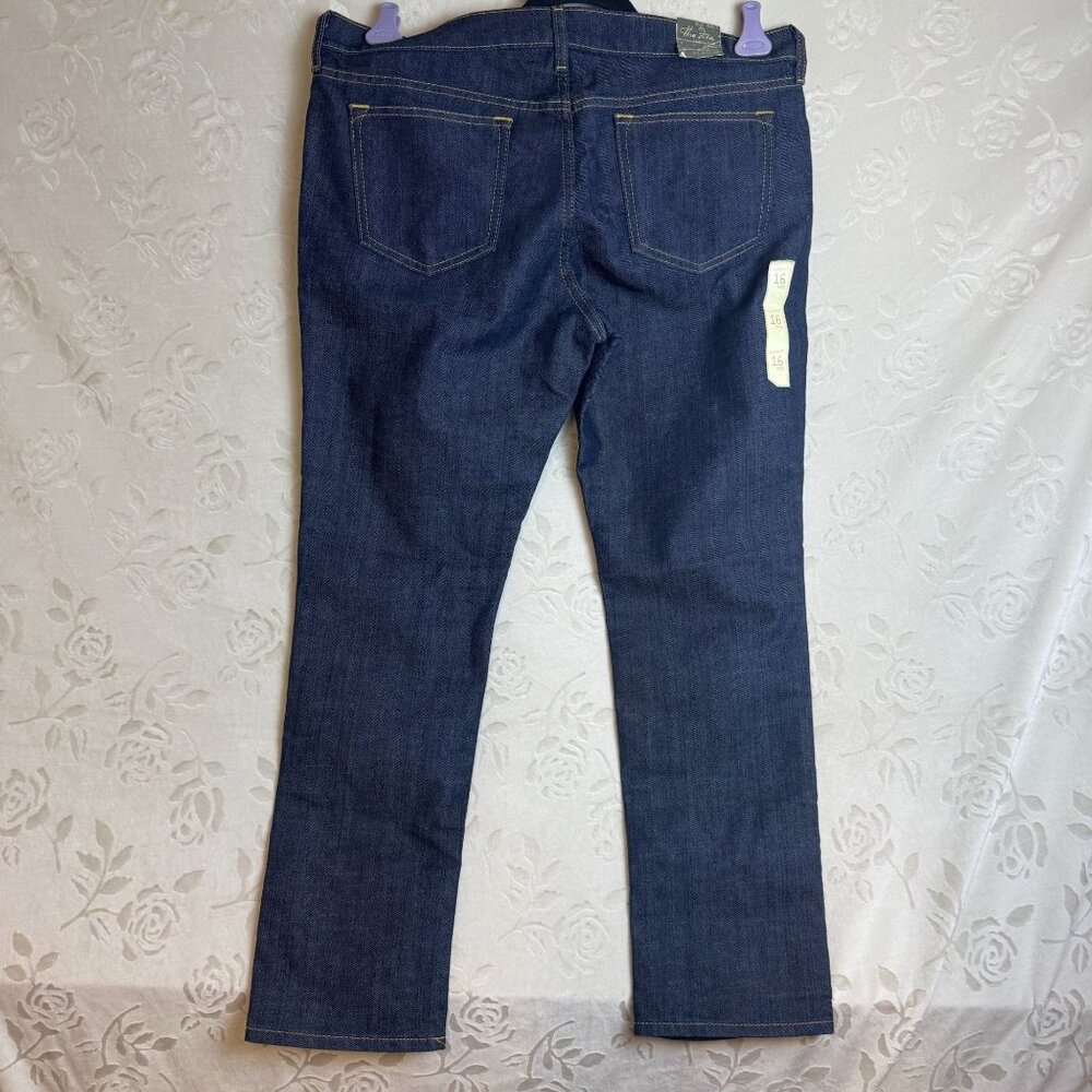Old Navy Womens The Diva Skinny Stretch Jeans 16 Regular Dark Wash Lowest Rise - Picture 4 of 7